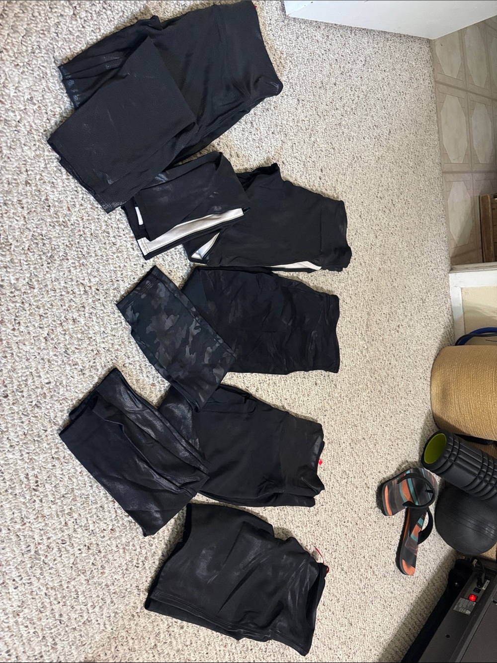 SPANX Black Assorted Leggings and Jumpsuit Pieces - Picture 2 of 8